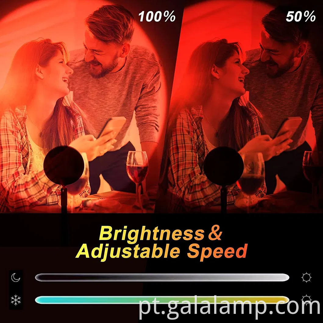 Lâmpada LED de arco -íris RGB inteligente com controle de aplicativos Tuya